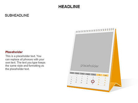 Powerpoint kalendersjabloon, Dia 18, 03548, Timelines & Calendars — PoweredTemplate.com