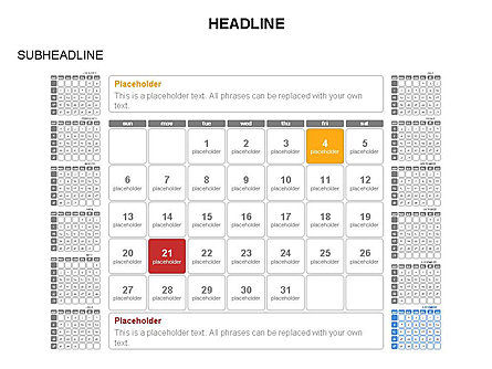 PowerPoint Calendar Template, Slide 21, 03548, Timelines & Calendars — PoweredTemplate.com