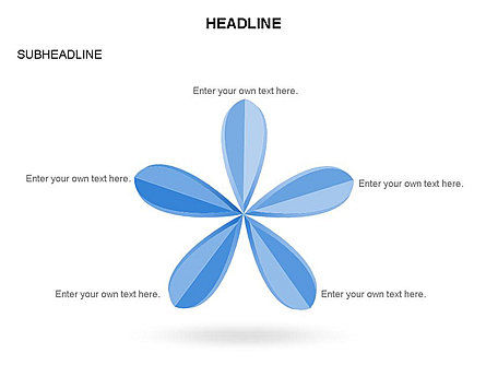 Raccolta diagramma petalo, Slide 17, 03554, Forme — PoweredTemplate.com
