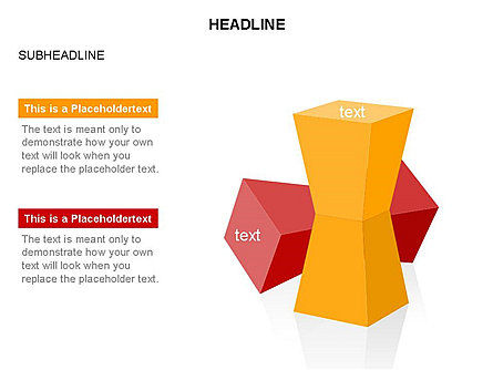 Dumbbell-forme simili 3d, Slide 19, 03556, Forme — PoweredTemplate.com