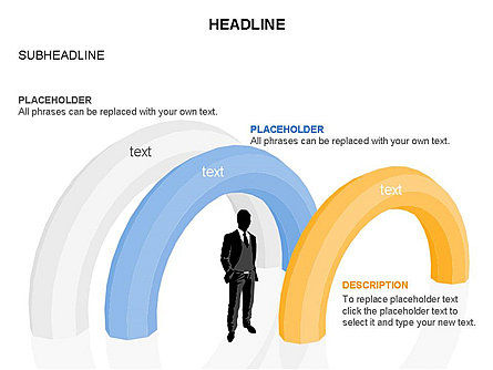 Diagrammes d'arc, Diapositive 11, 03557, Formes — PoweredTemplate.com