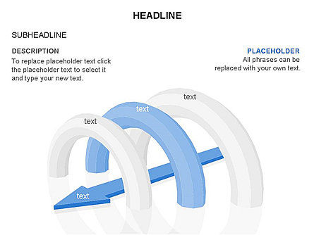 Diagrammes d'arc, Diapositive 16, 03557, Formes — PoweredTemplate.com