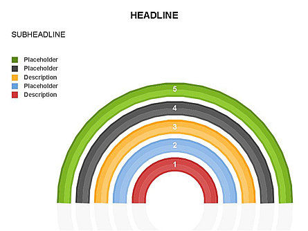 Diagramas de arco, Diapositiva 17, 03557, Formas — PoweredTemplate.com