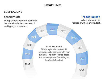 Diagrammi Arch, Slide 19, 03557, Forme — PoweredTemplate.com