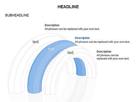 Diagrammi Arch, Slide 4, 03557, Forme — PoweredTemplate.com