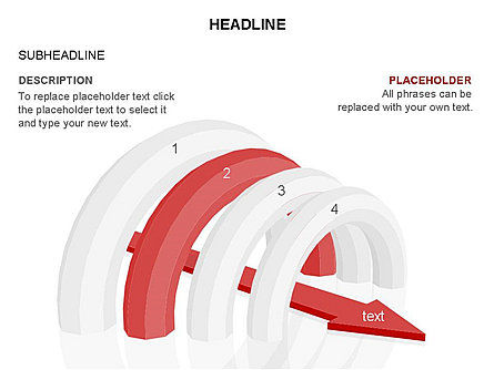 Diagramas de arco, Diapositiva 6, 03557, Formas — PoweredTemplate.com