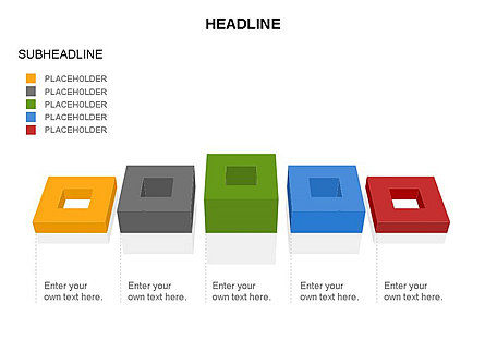 Angles et carrés creux, Diapositive 12, 03558, Formes — PoweredTemplate.com