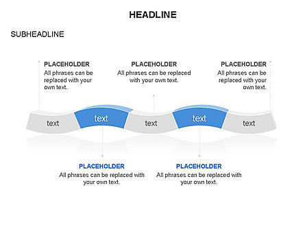 Potongan Lingkaran Diagram, Templat PowerPoint, 03563, Diagram Panggung — PoweredTemplate.com