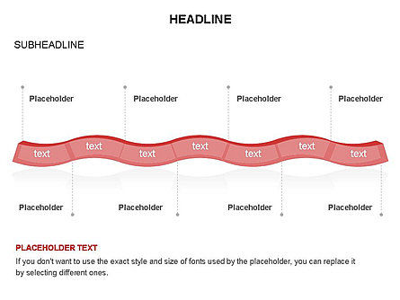 원 다이어그램의 조각, 슬라이드 14, 03563, 단계 도표 — PoweredTemplate.com