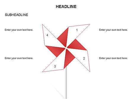 Paper Wind Fan Diagram, Slide 23, 03566, Stage Diagrams — PoweredTemplate.com