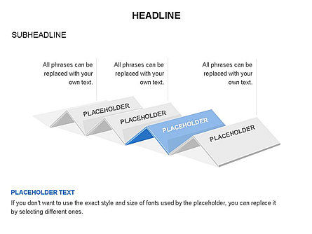 Diagrammen van hoeken, PowerPoint-sjabloon, 03567, Stage diagrams — PoweredTemplate.com