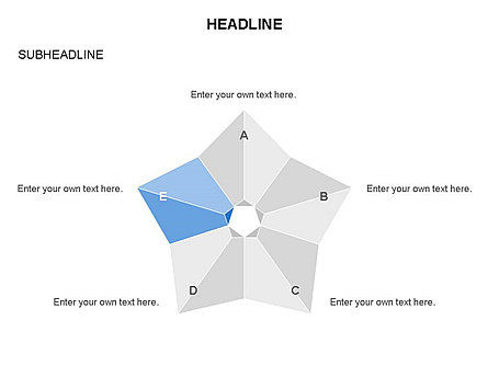 Diagrama de Estilo Origami, Diapositiva 2, 03568, Formas — PoweredTemplate.com