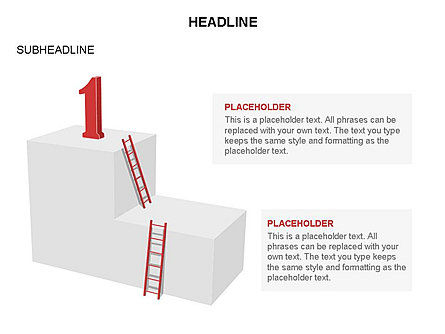 Folding Ladder Diagrams, Slide 10, 03569, Shapes — PoweredTemplate.com
