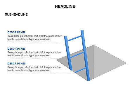 Folding Ladder Diagrams, Slide 12, 03569, Shapes — PoweredTemplate.com