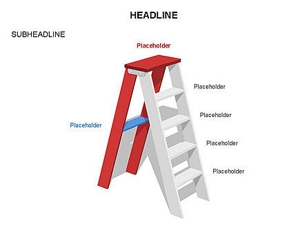 Folding Ladder Diagrams, Slide 16, 03569, Shapes — PoweredTemplate.com