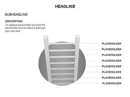Diagramas de escalera plegables, Diapositiva 17, 03569, Formas — PoweredTemplate.com