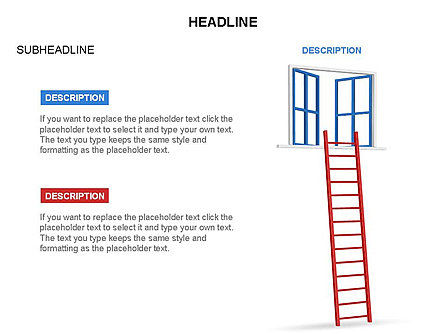 Folding Ladder Diagrams, Slide 18, 03569, Shapes — PoweredTemplate.com