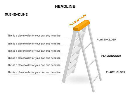 Folding Ladder Diagrams, Slide 20, 03569, Shapes — PoweredTemplate.com