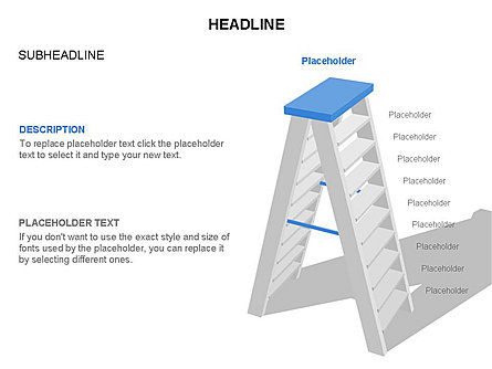 Folding Ladder Diagrams, Slide 21, 03569, Shapes — PoweredTemplate.com