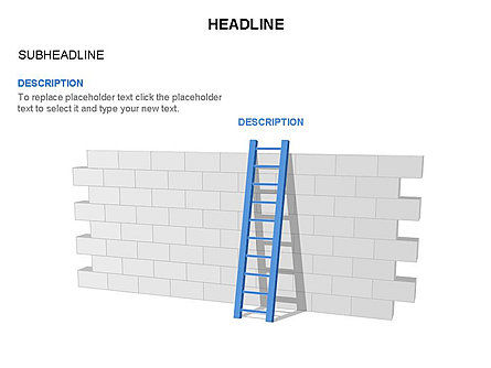 Diagramas de ladder de dobra, Deslizar 23, 03569, Formas — PoweredTemplate.com