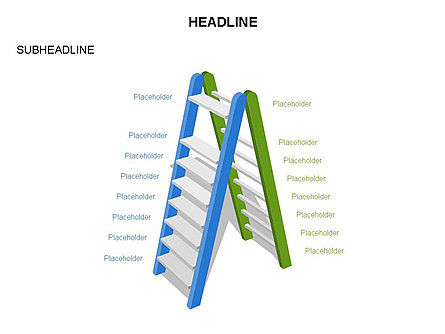 Folding Ladder Diagrams, Slide 24, 03569, Shapes — PoweredTemplate.com