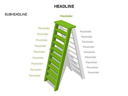 Folding Ladder Diagrams, Slide 25, 03569, Shapes — PoweredTemplate.com