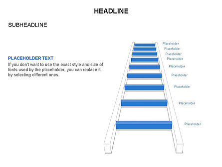 Diagramas de ladder de dobra, Deslizar 26, 03569, Formas — PoweredTemplate.com