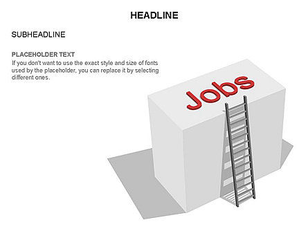Folding Ladder Diagrams, Slide 28, 03569, Shapes — PoweredTemplate.com