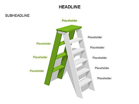 Folding Ladder Diagrams, Slide 31, 03569, Shapes — PoweredTemplate.com