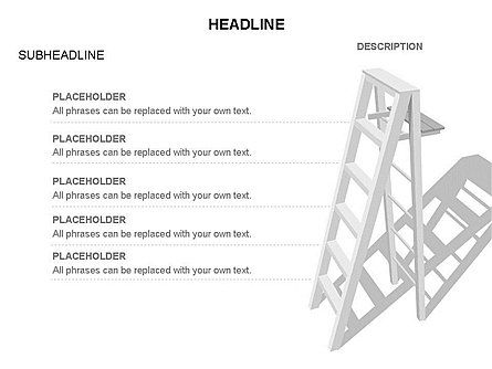 Folding Ladder Diagrams, Slide 33, 03569, Shapes — PoweredTemplate.com