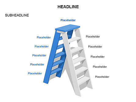 Folding Ladder Diagrams, Slide 5, 03569, Shapes — PoweredTemplate.com