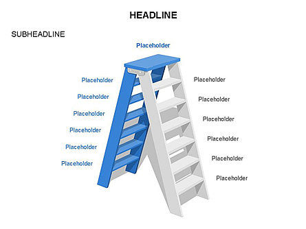 Diagramas de escalera plegables, Diapositiva 6, 03569, Formas — PoweredTemplate.com