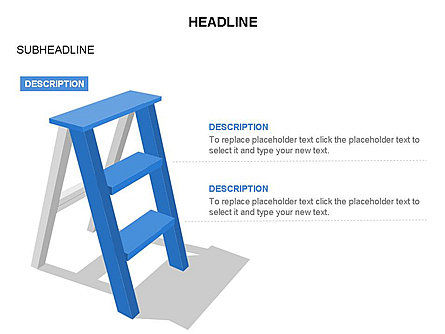 Folding Ladder Diagrams, Slide 7, 03569, Shapes — PoweredTemplate.com