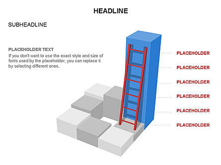 Folding Ladder Diagrams, Slide 8, 03569, Shapes — PoweredTemplate.com