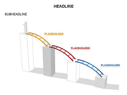 Folding Ladder Diagrams, Slide 9, 03569, Shapes — PoweredTemplate.com