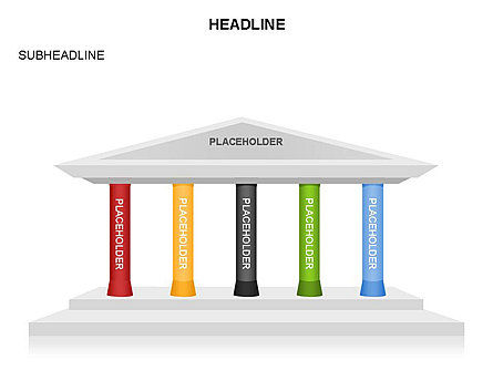Pillar Diagrams, Slide 10, 03570, Business Models — PoweredTemplate.com