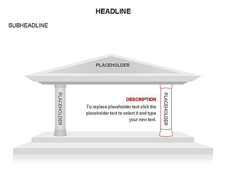 Pillar Diagrams, Slide 11, 03570, Business Models — PoweredTemplate.com