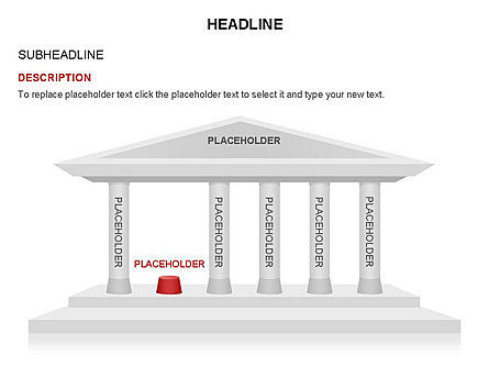 Pillar Diagrams, Slide 12, 03570, Business Models — PoweredTemplate.com