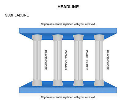 Pillar Diagrams, Slide 18, 03570, Business Models — PoweredTemplate.com
