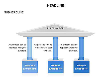 Pillar Diagrams, Slide 19, 03570, Business Models — PoweredTemplate.com