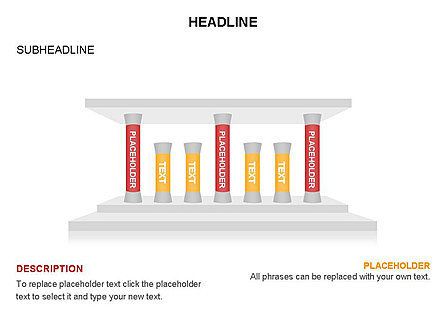 Pillar Diagrams, Slide 27, 03570, Business Models — PoweredTemplate.com