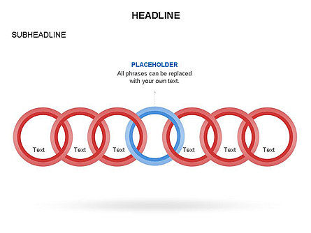 Linked Rings Diagram, Slide 16, 03571, Business Models — PoweredTemplate.com