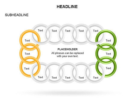 Diagrama de anillos enlazados, Diapositiva 17, 03571, Modelos de negocios — PoweredTemplate.com