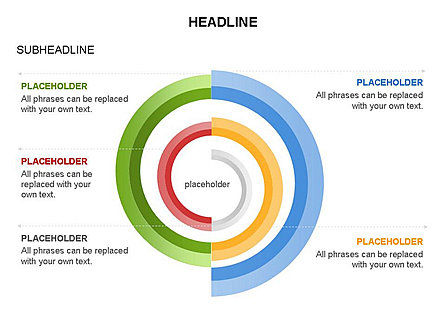 Diagrama de anillos enlazados, Diapositiva 20, 03571, Modelos de negocios — PoweredTemplate.com