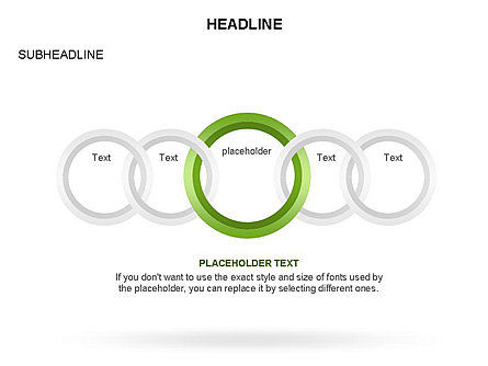 Diagrama de anillos enlazados, Diapositiva 24, 03571, Modelos de negocios — PoweredTemplate.com