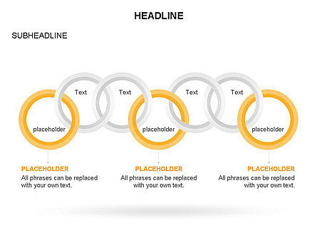 Diagrama de anillos enlazados, Diapositiva 7, 03571, Modelos de negocios — PoweredTemplate.com