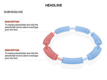 Strung no diagrama do anel, Deslizar 17, 03573, Modelos de Negócio — PoweredTemplate.com