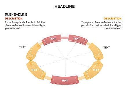 Geregen aan ring diagram, Dia 18, 03573, Businessmodellen — PoweredTemplate.com