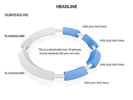 En el Diagrama de Anillos, Diapositiva 23, 03573, Modelos de negocios — PoweredTemplate.com