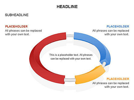 Geregen aan ring diagram, Dia 27, 03573, Businessmodellen — PoweredTemplate.com